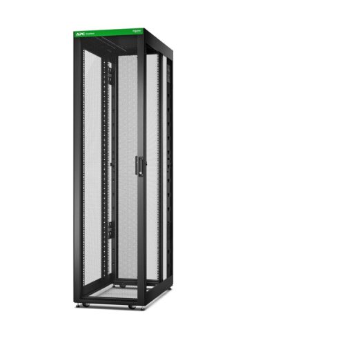 APC Easy Rack 48Ux600x1200 with Roof castors feet and 4Brackets No Side panels Bottom black