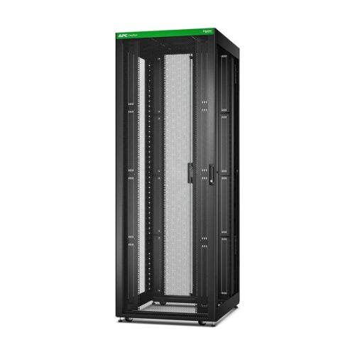 APC Easy Rack 48Ux800x1000 with Roof castors feet and 4Brackets No Side panels Bottom black