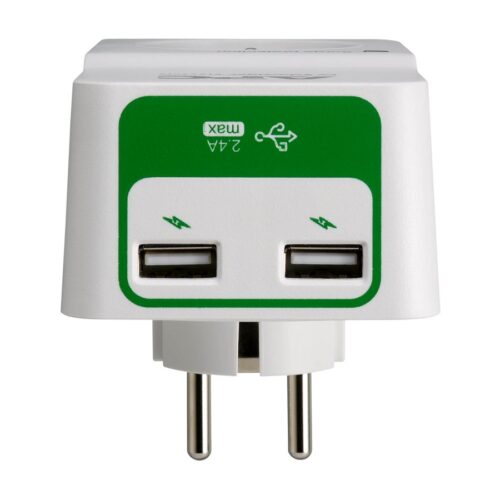 APC Essential SurgeArrest 1 Outlet 230V 2 Port USB Charger France