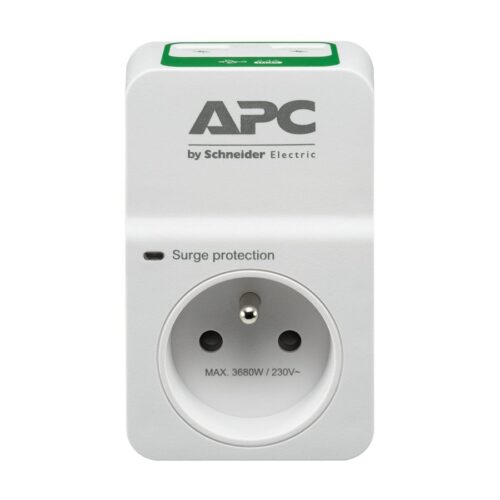 APC Essential SurgeArrest 1 Outlet 230V 2 Port USB Charger France