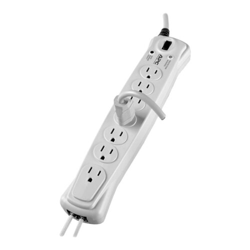 APC Essential SurgeArrest 7 Outlet with Phone Protection 10 Foot Cord 120V