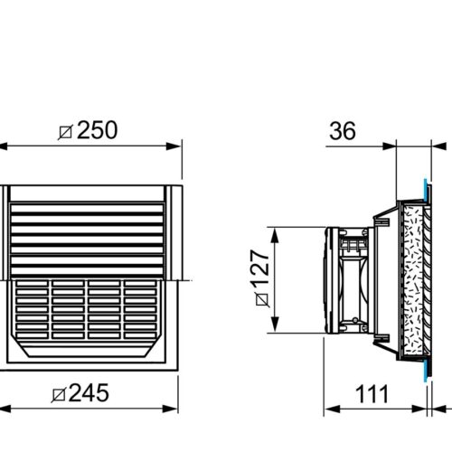 APC FILTERFAN 300M3/H 230V IP54