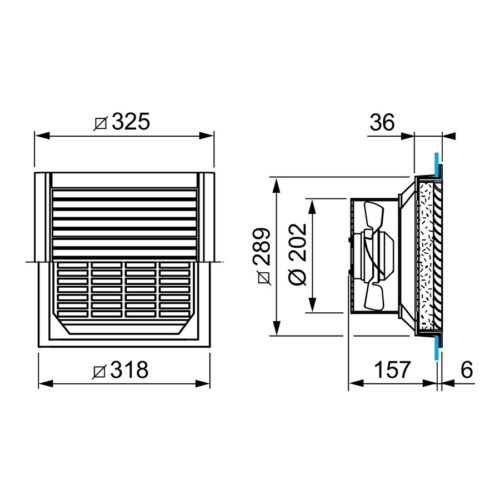 APC FILTERFAN 850M3/H 230V IP54