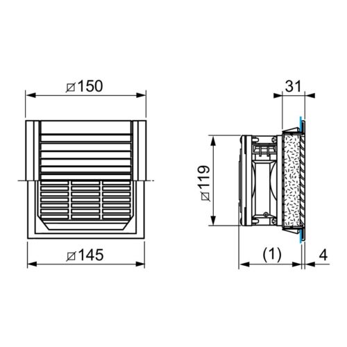 APC FILTERFAN 850M3/H 230V IP54