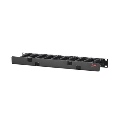 APC Horizontal Cable Manager 1Ux4 inch 10cm Deep SingleSided with Cover