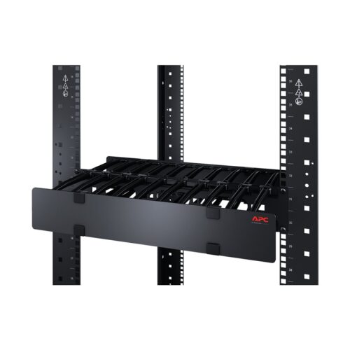 APC Horizontal Cable Manager 1Ux4 inch 10cm Deep SingleSided with Cover