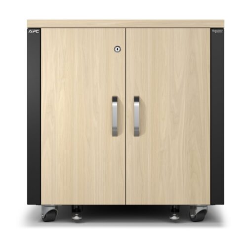 APC NetShelter Soundproof Server Rack 12U 110-240V 783H x 750W x 1134D mm Maple