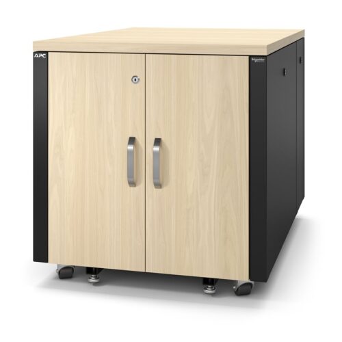 APC NetShelter Soundproof Server Rack 12U 110-240V 783H x 750W x 1134D mm Maple