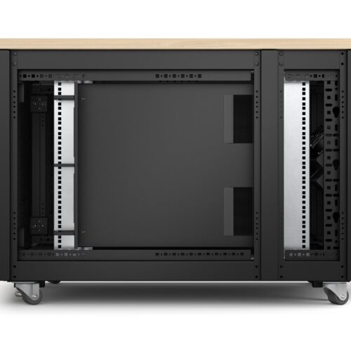 APC NetShelter Soundproof Server Rack 12U 110-240V 783H x 750W x 1134D mm Maple