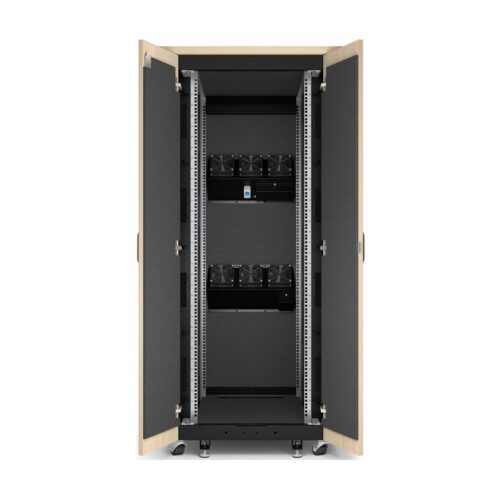 APC NetShelter Soundproof Server Rack 32U 230V 1666H x 750W x 1134D mm Maple