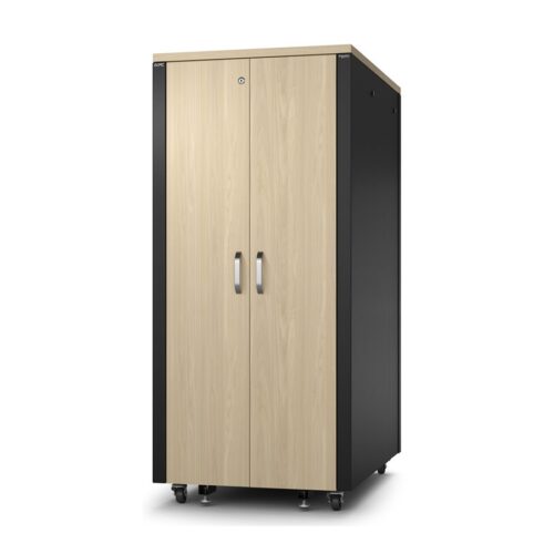 APC NetShelter Soundproof Server Rack 32U 230V 1666H x 750W x 1134D mm Maple