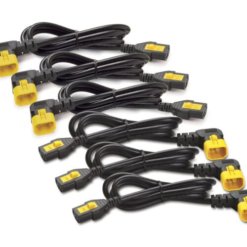 APC Power Cord Kit 6 ea Locking C13 TO C14 90 Degree 0.6m