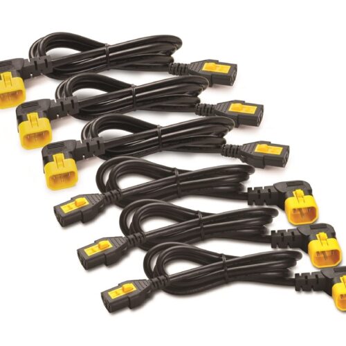APC Power Cord Kit 6 ea Locking, C13 to C14 90 Degree 1.2m