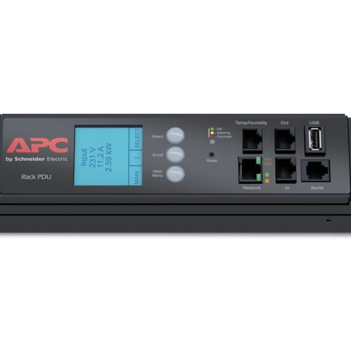 APC Rack PDU 2G Metered ZeroU 17.2kW 208V 30 C13