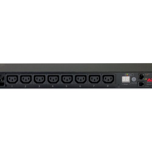 APC Rack PDU Metered 1U 16A 230V 8C13 Input Connections IEC-320 C20