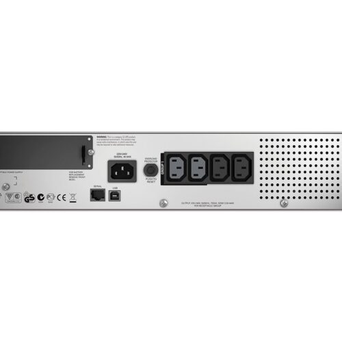 APC Smart-UPS 750VA LCD 230V RM 2U SmartSlot USB Interface Port RJ-45 Serial