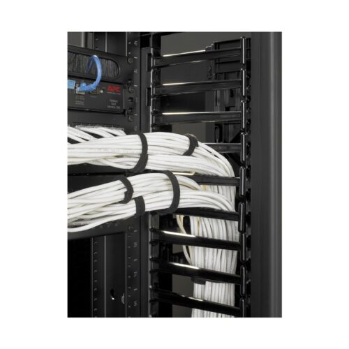 APC ValueLine Vertical Cable Manag 2 and 4 Post Racks 84p H X 12inch W Double-Sided with Doors