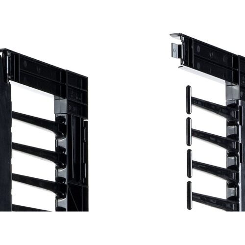 APC ValueLine Vertical Cable Manag 2 and 4 Post Racks 84p H X 12inch W Double-Sided with Doors