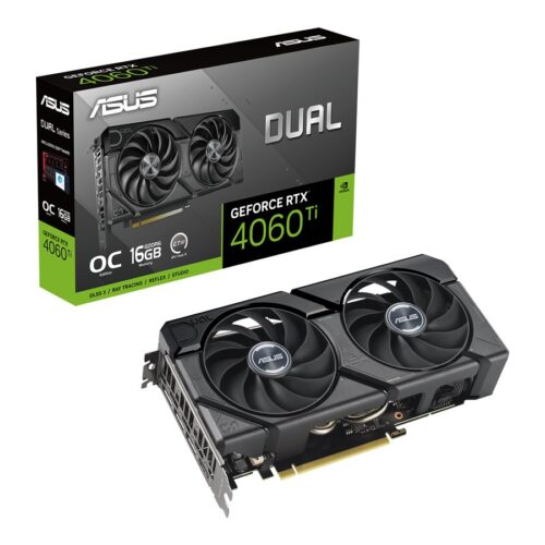 ASUS Dual GeForce RTX 4060 Ti EVO OC Edition 16Go GDDR6 PCIe 4.0 8GB GDDR6 DLSS 3 HDMI 2.1a DisplayPort 1.4a