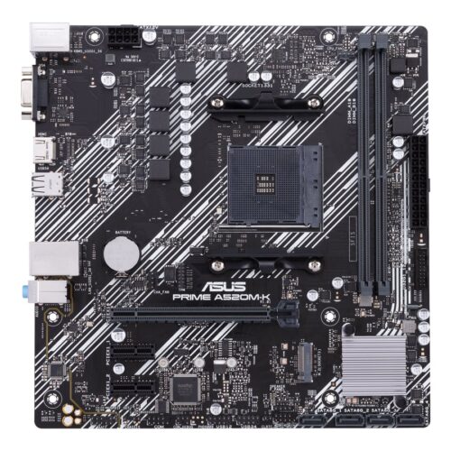 ASUS PRIME A520M-K AMD Socket AM4 for 3rd Gen AMD Ryzen mATX Form Factor DDR4