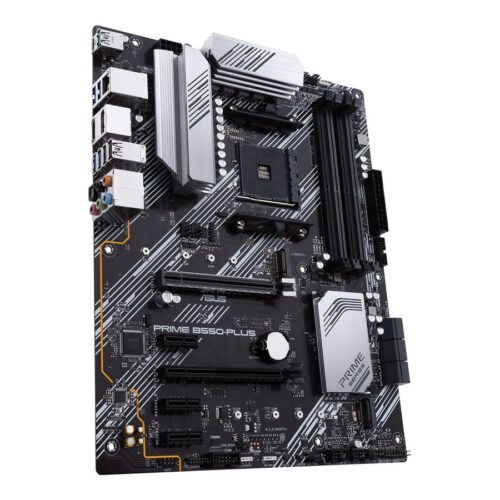 ASUS PRIME B550-PLUS AMD AM4 Socket ATX DDR4 3rd Gen AMD Ryzen Dual M.2 PCIe 4.0 1 Gb Ethernet USB 3.2 Gen 2 Type-A and Type-C