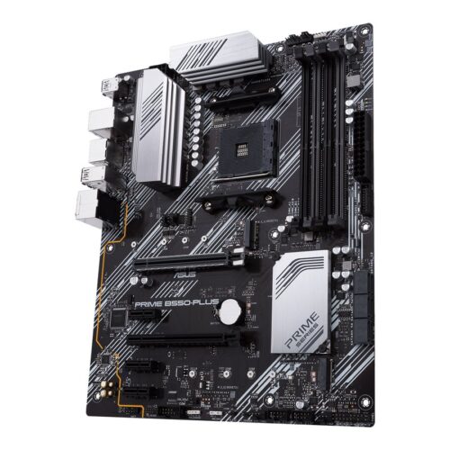ASUS PRIME B550-PLUS AMD AM4 Socket ATX DDR4 3rd Gen AMD Ryzen Dual M.2 PCIe 4.0 1 Gb Ethernet USB 3.2 Gen 2 Type-A and Type-C