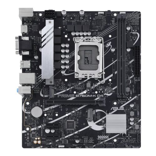 ASUS PRIME B760M-K D4 LGA1700 microATX MB 2xDDR4 4xSATA 2xM.2 1xD-Sub 1xHDMI 2.0