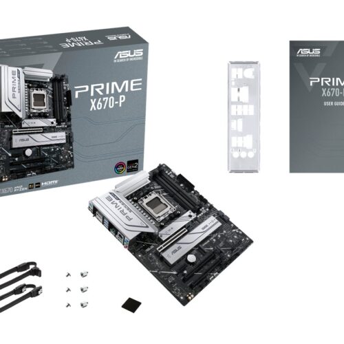 ASUS PRIME X670-P AM5 Socket 4DDR5 3xPCIe 4.0 x16 HDMI 2.1 DP 1.4 6xSATA 6Gb/s ATX