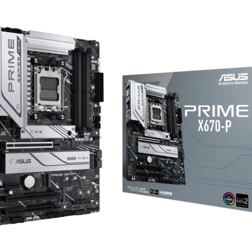 ASUS PRIME X670-P AM5 Socket 4DDR5 3xPCIe 4.0 x16 HDMI 2.1 DP 1.4 6xSATA 6Gb/s ATX