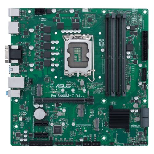 ASUS PRO B660M-C D4-CSM LGA1700 4xDIMM DDR4 TPM 4xSATA 2xM.2 1xHDMI 1xVGA 2xDP MB