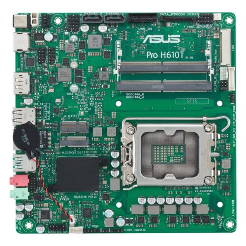 ASUS PRO H610T-CSM LGA1700 2DDR4 Thin Mini ITX 2xSATA MB 1xHDMI 1xDP 1xLVDS 3xM.2