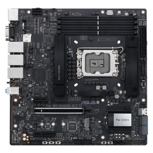 ASUS PRO WS W680M-ACE SE LGA1700 microATX 4DDR5 1xHDMI 1xDP 1xD-Sub 8xSATA 2xM.2