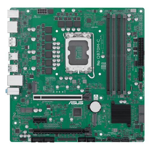 ASUS Q870 LGA1851 DDR5 Micro-ATX motherboard 2xHDMI 1xDP 2xM.2 4xSATA