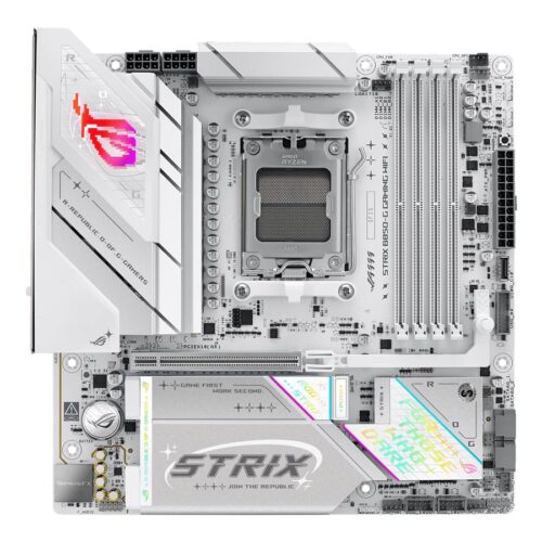 ASUS ROG Strix B850-G Gaming WiFi AMD mATX motherboard DDR5 PCIe 5.0 4xM.2 1xHDMI 1xDisplayPort 2xSATA