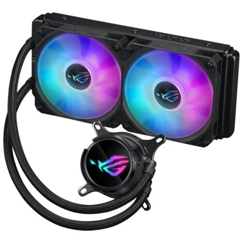 ASUS ROG Strix LC III 240 ARGB all-in-one CPU liquid cooler with 360 rotatable water block Premium ROG ARGB fans