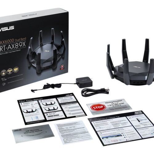 ASUS RT-AX89X 2.2GHz quad-core processor dual 10G ports USB 3.0 media server 3G/4G