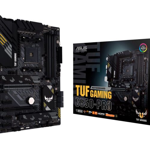 ASUS TUF GAMING B550-PRO AM4 PCIe 4.0 dual M.2 x16 SATA 6Gbps 2.5Gb Ethernet HDMI DisplayPort