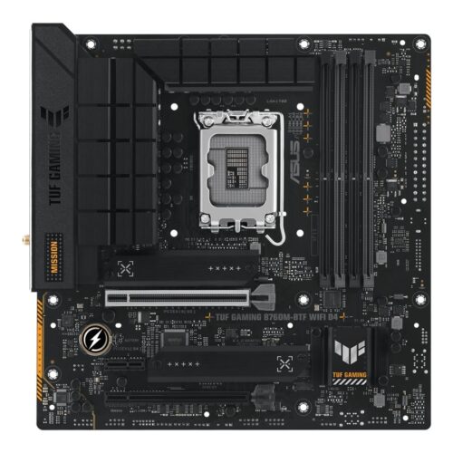 ASUS TUF GAMING B760M-BTF WIFI LGA 1700 4DDR5 microATX 4xSATA MB 1xHDMI 2.1 1xDP 1.4 3xM.2