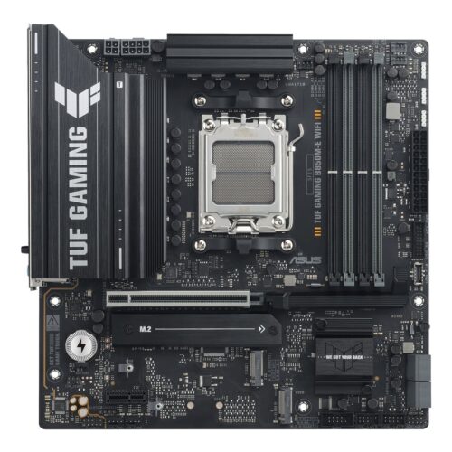 ASUS TUF GAMING B850M-E WIFI AMD AM5 mATX motherboard 4xDDR5 PCIe 5.0 3xM.2 1xHDMI 1xDisplayPort 4xSATA