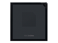 ASUS ZenDrive V1M USB-C external DVD Writer with built-in cable-storage design M-DISC support Backup SW Black