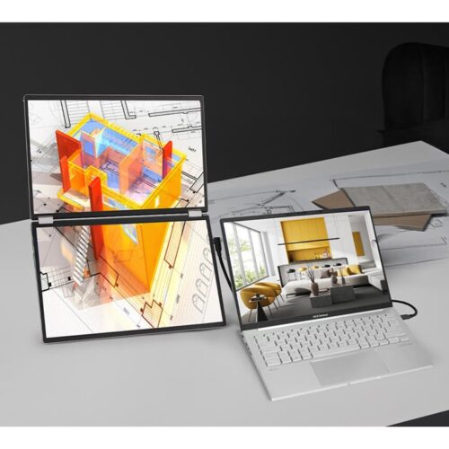ASUS ZenScreen Duo OLED MQ149CD 14p OLED WUXGA 16:10 60Hz 400cd/m2 1ms MiniHDMI 2xUSB-C USB Hub: 4xUSB 3.2 G1 Type-A