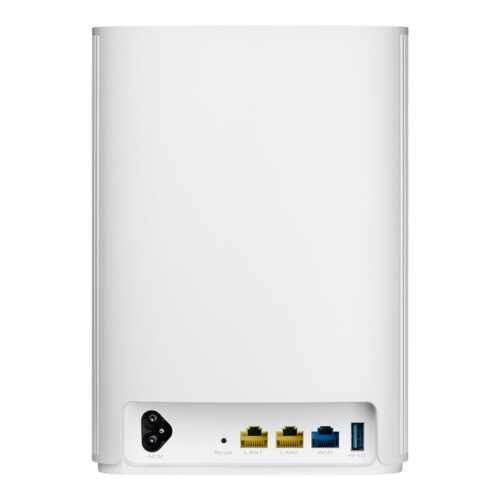ASUS ZenWiFi AX Hybrid XP4 Mesh AX1800 Dual Band WiFi 6 with AV1300 HomePlug AV2 MIMO White 2-pack
