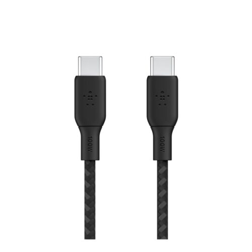 BELKIN 100w USB-C to USB-C Braided Cable 2M Black