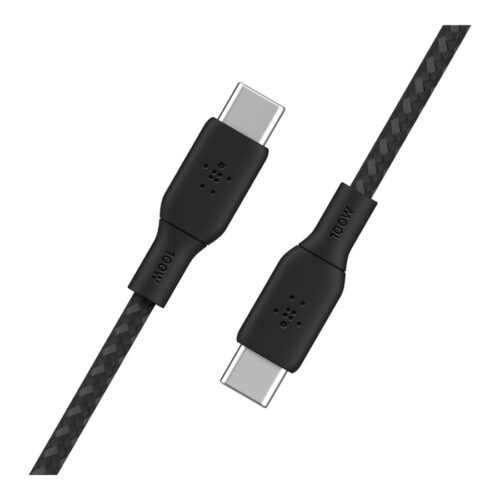 BELKIN 100w USB-C to USB-C Braided Cable 2M Black