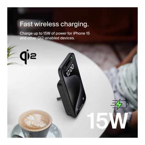 BELKIN 10k Qi2 MagSafe Compatible Powerbank with kickstand