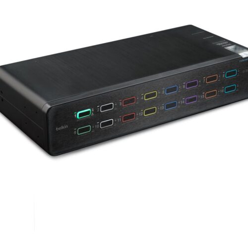 BELKIN 16-Port Single Head DP/HDMI to DP/HDMI Video Secure Desktop KVM Switch PP4.0