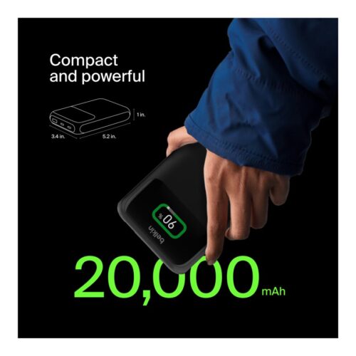 BELKIN 20k 65w Laptop Powerbank Digital display