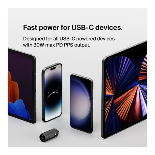 BELKIN 30W USB PD Car Charger With PPS Black