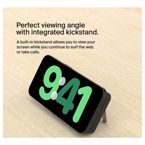 BELKIN 5k Qi2 MagSafe Compatible Powerbank with Kickstand – BLACK