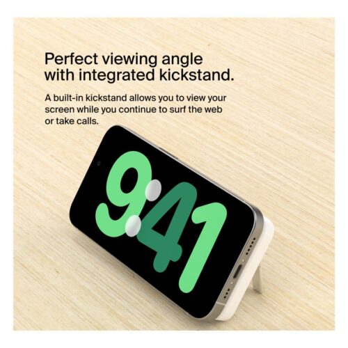 BELKIN 5k Qi2 MagSafe Compatible Powerbank with Kickstand – WHITE